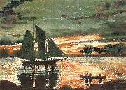 Winslow Homer, Sunset Fires